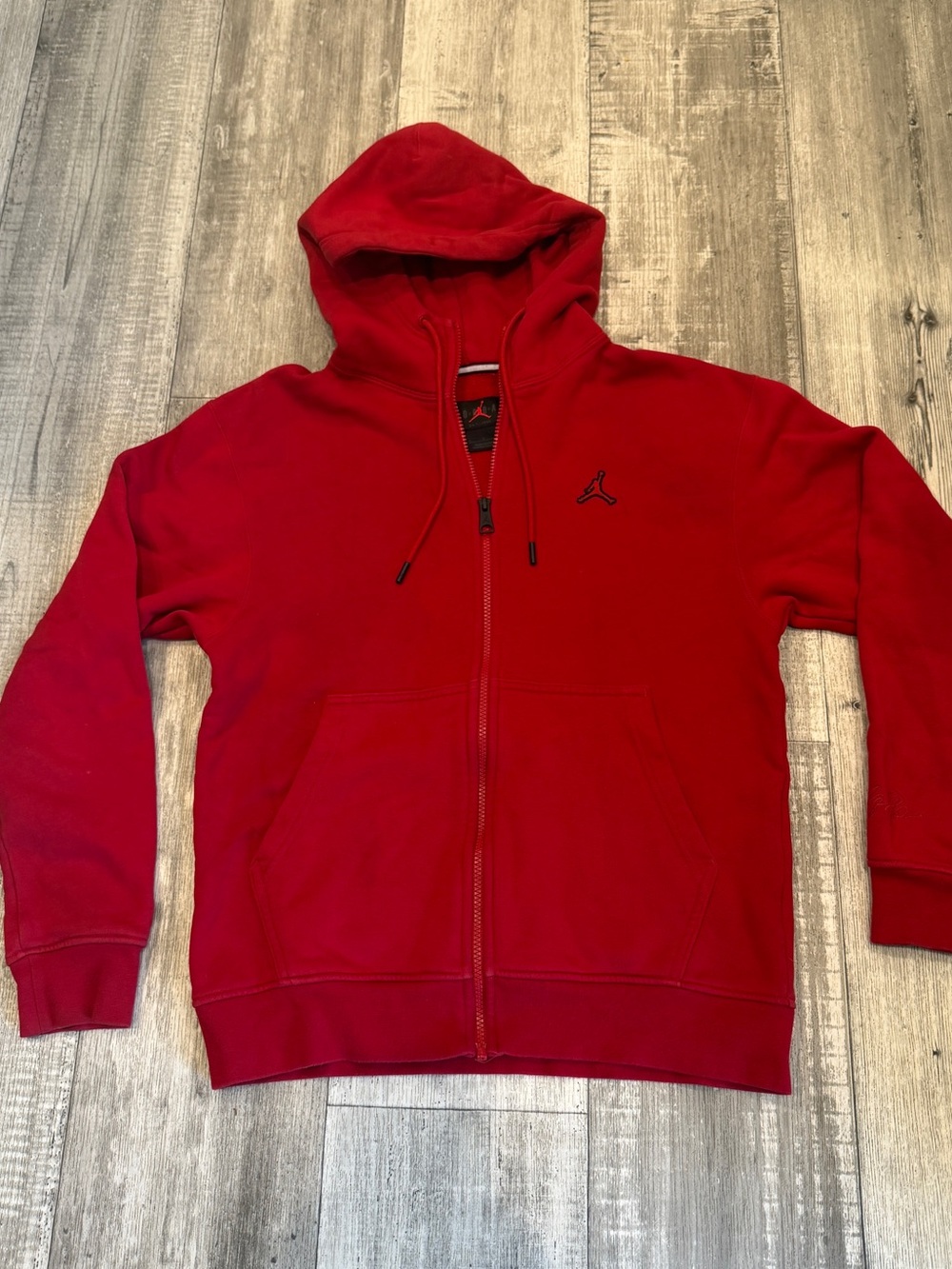 Jordan Red Full-Zip Hoodie Jacket - Men's Small